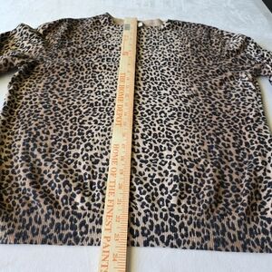 Talbots XL Cheetah Print Sweater